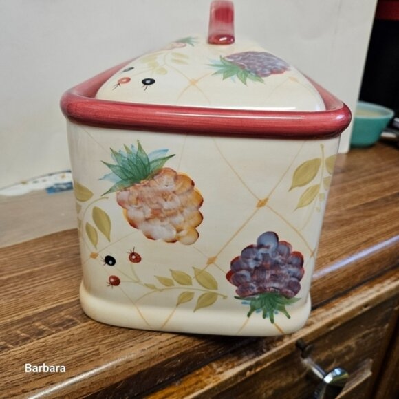 Vintage Heritage Mint Gatherings Ceramic Bread Bo - Picture 3 of 6